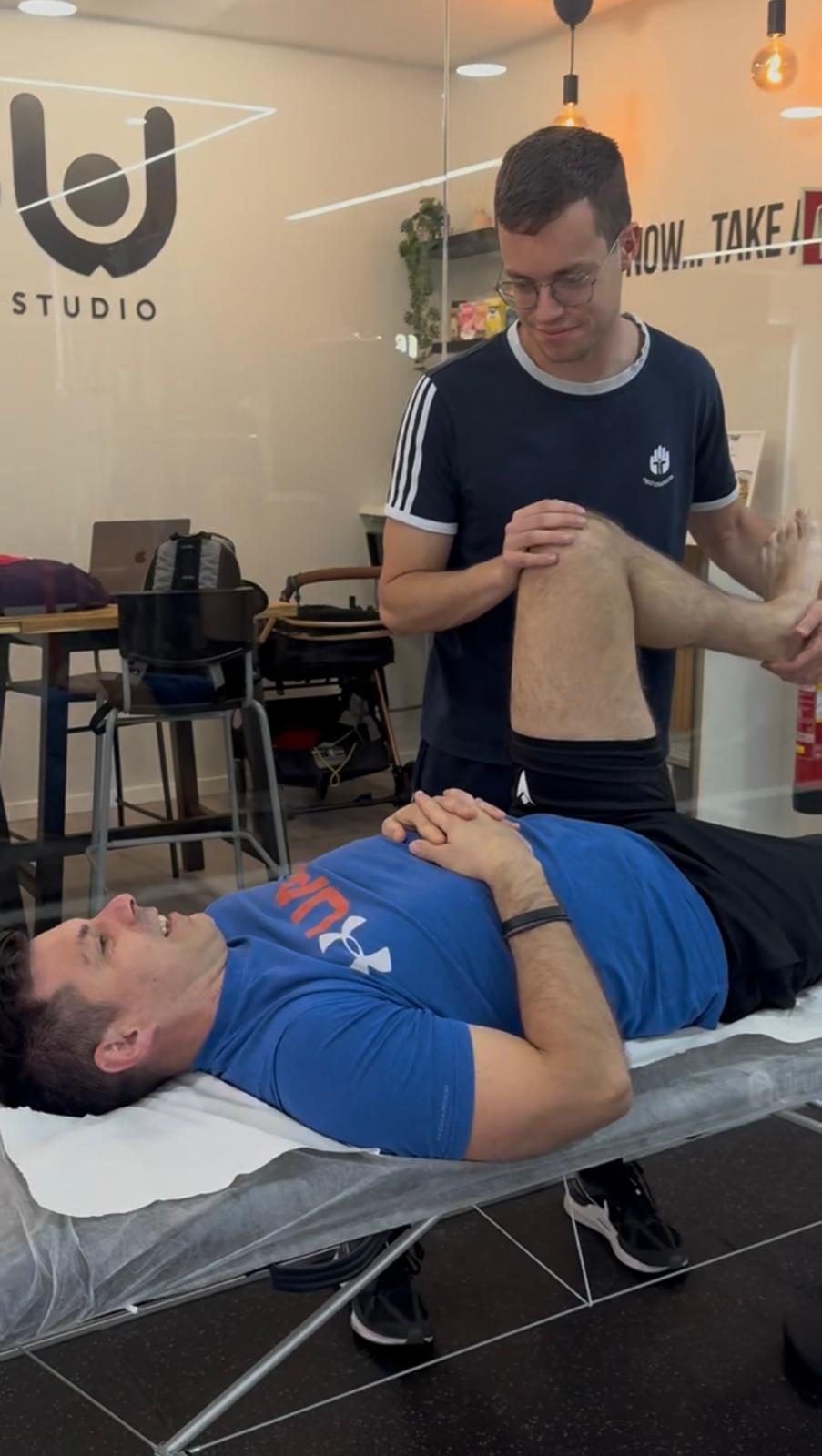 Sessão de fisioterapia no NOW